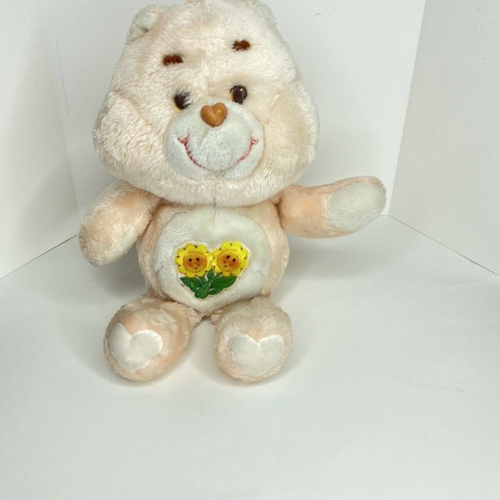 Care Bear Friend Bear 1983 Plush Orange vintage